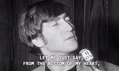 illfollowthebeatles:John Lennon addressing the 