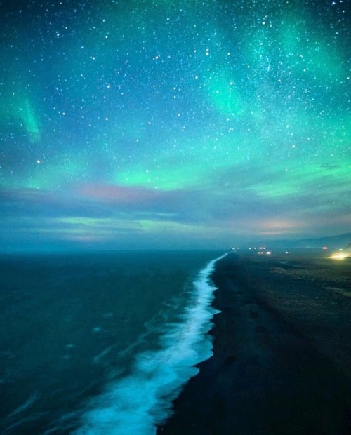 thefirststarr - Black sand beaches and the northern lights….what...