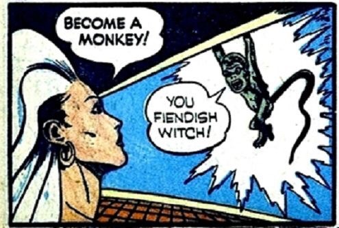 talesfromweirdland - “Become a monkey!”—“You fiendish witch!”