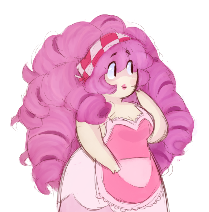 A Rose Quartz I did yesterday, it’s a bit messy I was just messing around with brushes.