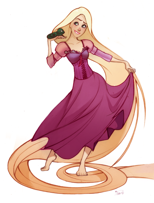 princessesfanarts:Tangled Rapunzel by Phobs