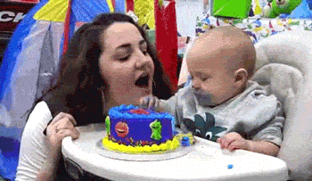 Image for funny baby birthday gifs