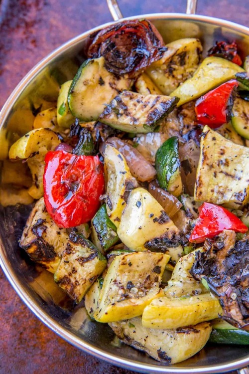 Balsamic Grilled Vegetables with just a hint of sweetness,...