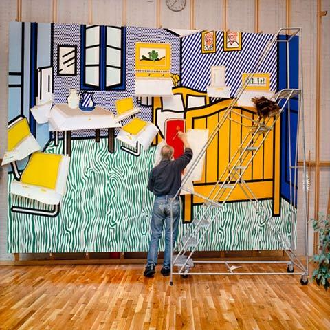 themaninthegreenshirt - Roy Lichtenstein’s New York studio