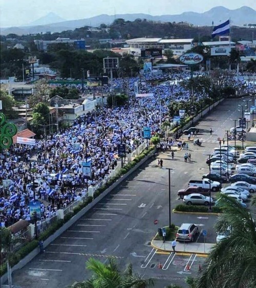 pastelito-17 - Hoy, lunes 23 de abril, el pueblo nicaragüense salió en una marcha hacia la