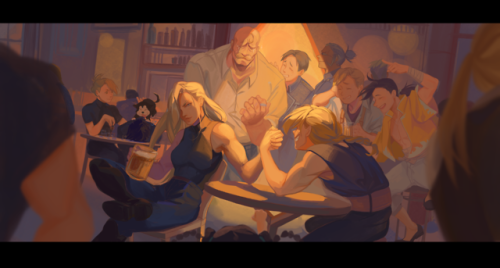 hanromi:FMA After the fight - Wrestle!!A more lighthearted...