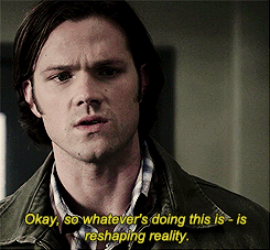 out-in-the-open - Dean is like “Shut up Sammy. I am hilarious”.
