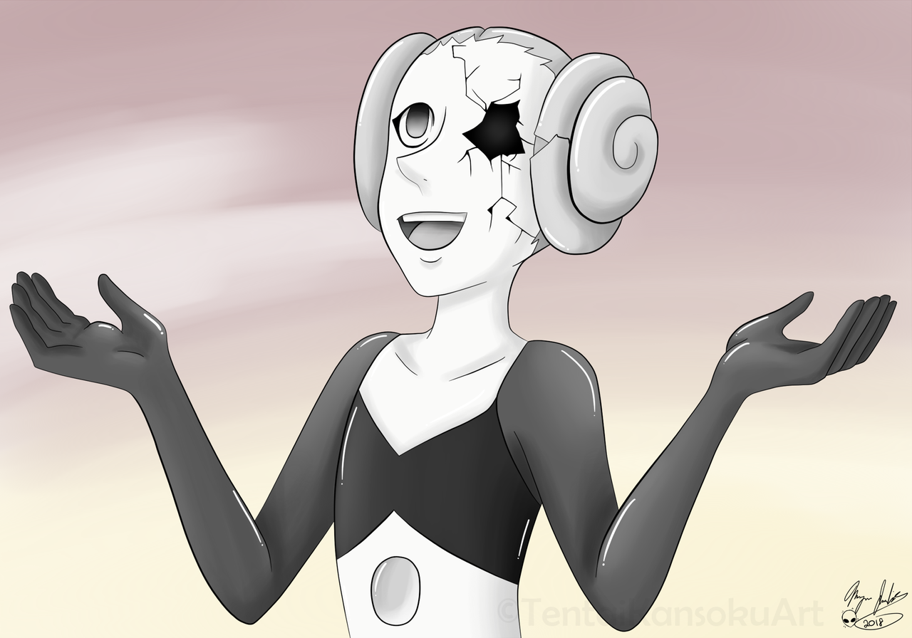 “Only. Pink. Diamond’s. presence. is. necessary.” Screenshot redraw of White’s Pearl. I like doing these because it lets me get a feel for the character lol I kind of want to draw all the Diamonds and...
