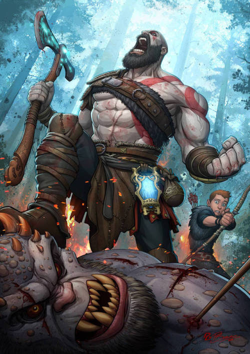 pixalry:God of War - Created by Patrick Brown
