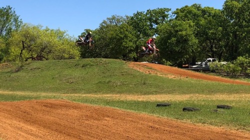 perspectivemax - Chris and I racing in burleson this morning