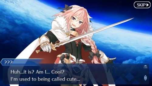mister-apology - Reblog if you would tell Astolfo that he’s cool.