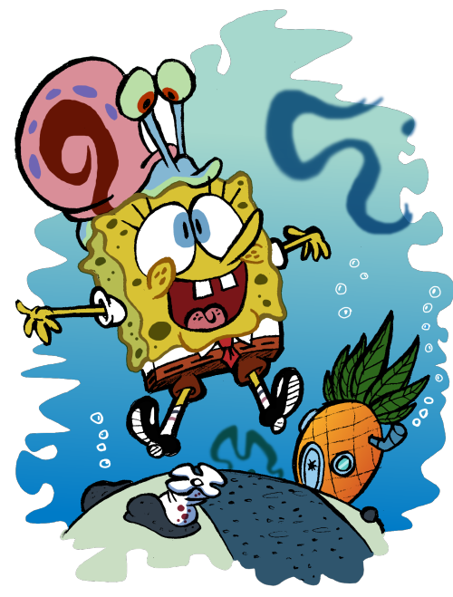 kevinarsenault - kevinarsenault - My entire Spongebob doodle...