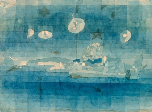 Paul Klee. L'Ile engloutie (The sunken island), 1923.