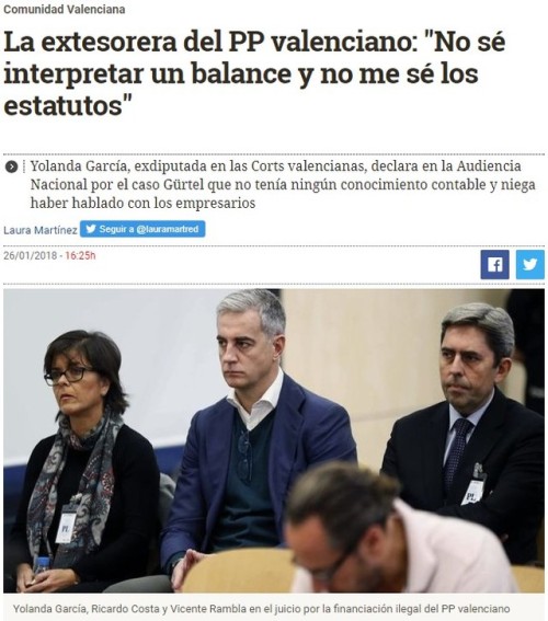 Extesorera del PP en la Com Valenciana reconoce que no tiene ni idea de contabilidad