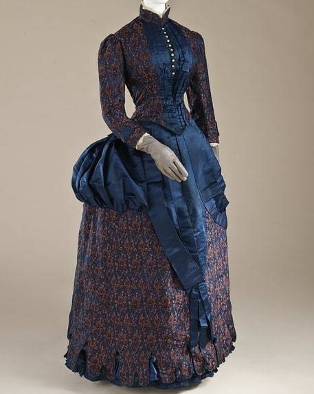 historicalgarments1 - Woman’s Dress, circa 1885, England. “Silk...