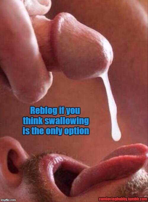swallowingcock:The best option!It is the only option