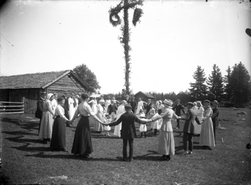 vintage-sweden - Midsummer celebration, 1910s, Sweden. Location...