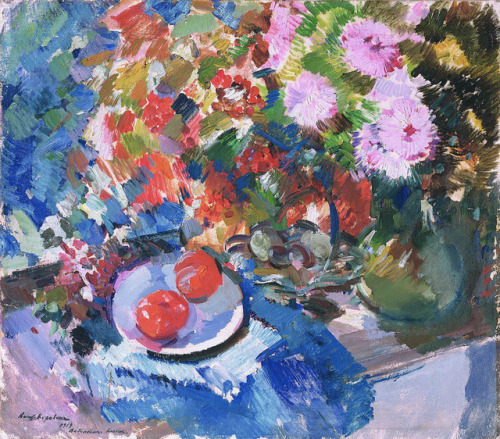 spoutziki-art - Asters and Tomatoes by Constantin Alexeevich...