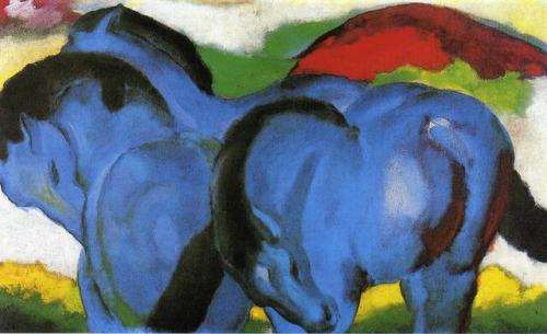expressionism-art - The Little Blue Horses, Franz MarcMedium - ...