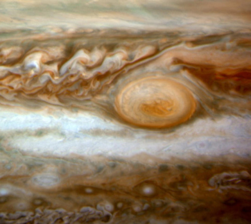 humanoidhistory - Jupiter and its Great Red Spot, observed by...