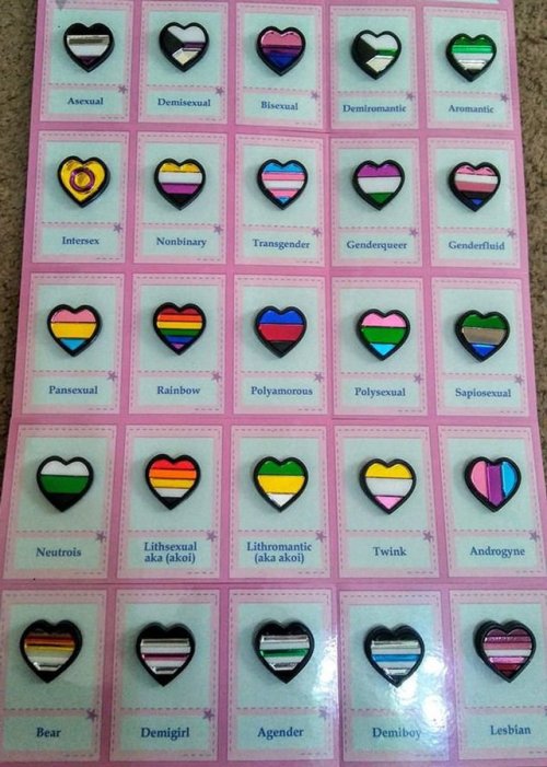 snootyfoxfashion:Pride Pins from Miyuka
