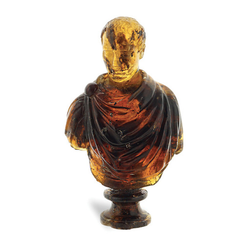 ganymedesrocks - The Fiery Emperor - A Natural Amber Bust19th...