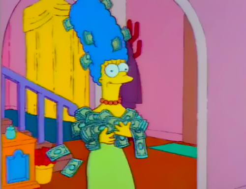 powrightinthekisser:This is Money Marge. Reblog for a miracle...