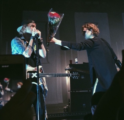 calumisrude - luke hemmings receiving and giving roses is my new...
