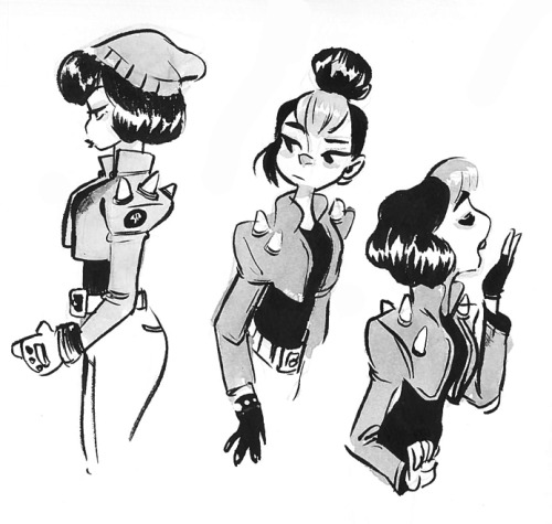 Some pen and ink sketches of Jazlyn!