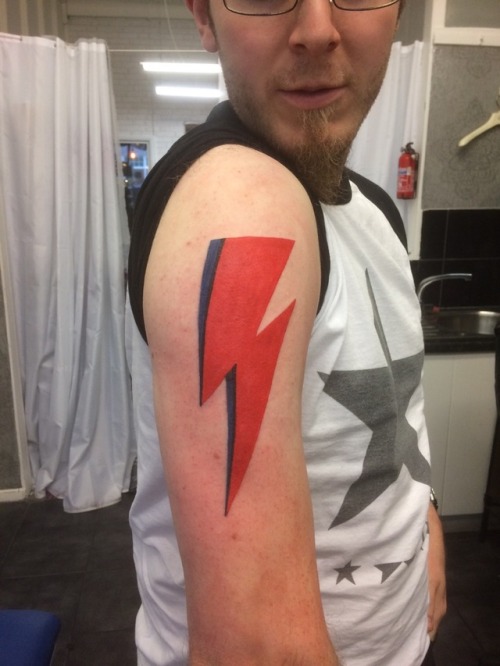 Newest tattooDavid Bowie - Aladdin Sane bolt