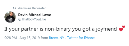 profeminist:“If your partner is non-binary you got a...