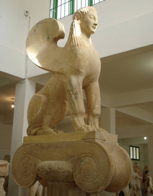 classicalmonuments - Sphinx Column of CyreneCyrene, Libya~550...