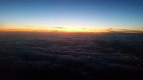 Above the clouds..