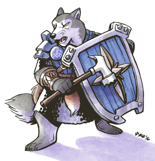 kobbers - Cooldown doodle of Magna the Unbroken, from Armello.
