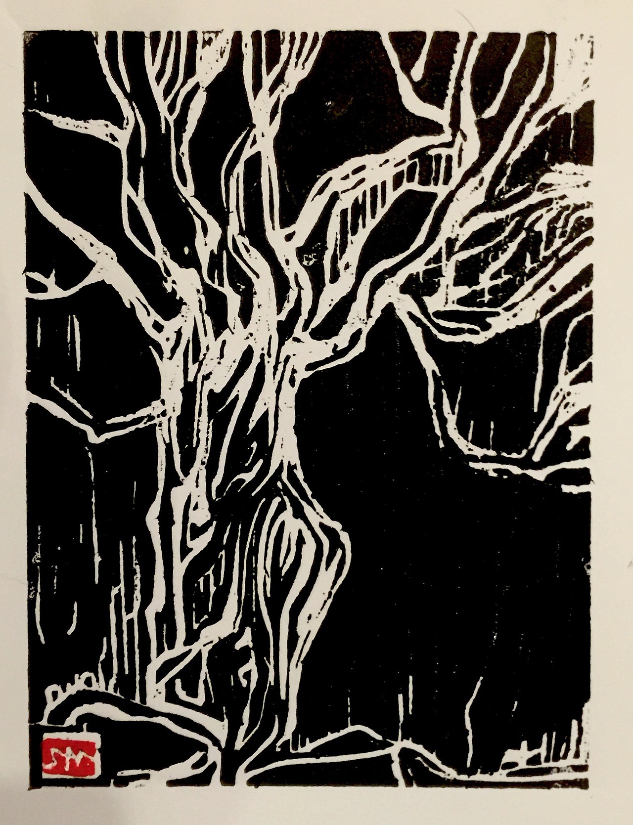 “Olive Tree” Woodcut Print. 11x14" — Immediately post your art to a topic and get feedback. Join our new community, EatSleepDraw Studio, today!