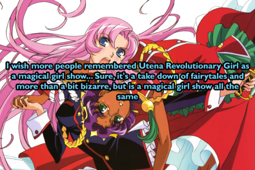 I wish more people remembered Utena Revolutionary Girl as a...