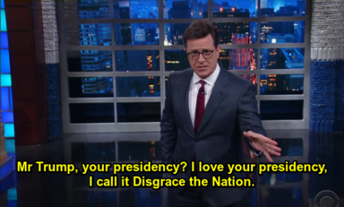 lejacquelope - Stephen Colbert utterly destroys TrumpThis anti...
