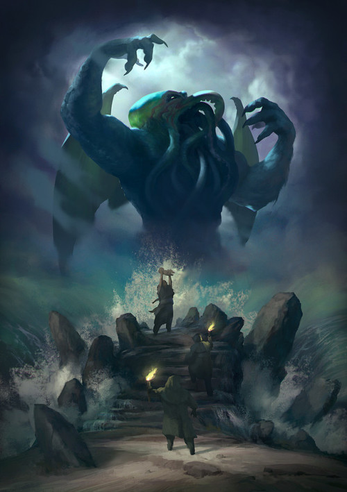 morbidfantasy21 - Offering to Cthulhu II by AndyWalsh