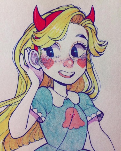 fairlymetalart - an anon suggested i draw star butterfly awhile...