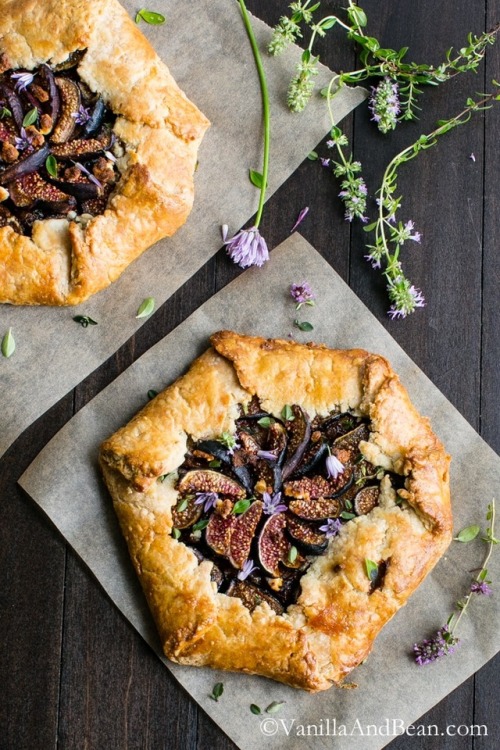 hoardingrecipes - Caramelized Onion and Fig Galette with Goat...