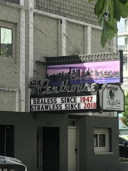 Local strip club doing its part for the environment