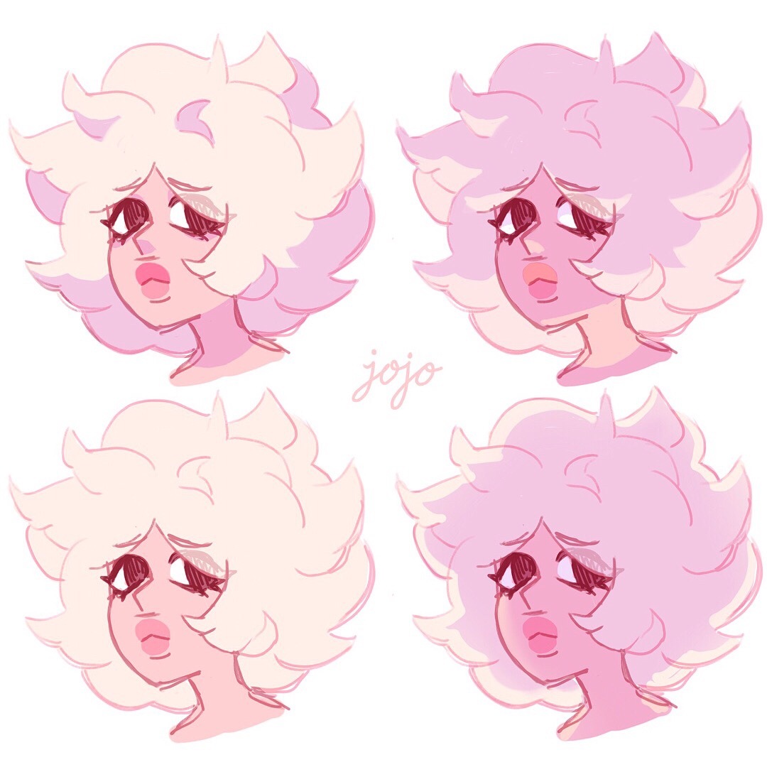 Some cute doodles of this brat+ pretty shading🌸💎💖