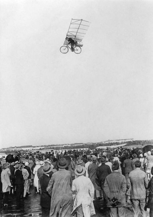 vintageeveryday - The flying bike of Max Wiedenhöft, ca. 1920s.