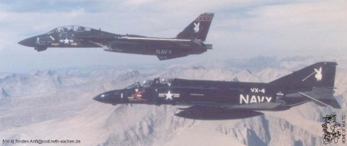 classicnavalair - @ClassicNavalAir VX-4 F-4J and F-14A “Vandy...