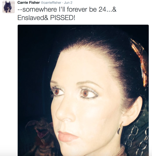 agentromanoffsir:some carrie fisher tweets to brighten your day