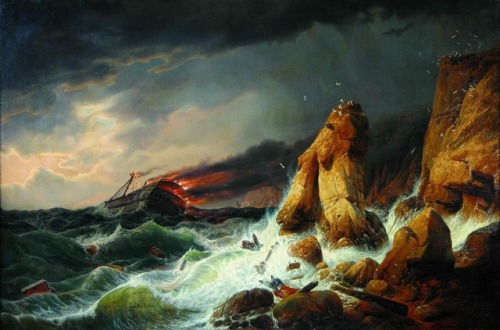 onticart:Alexey BogolyubovShipwreck, 1850