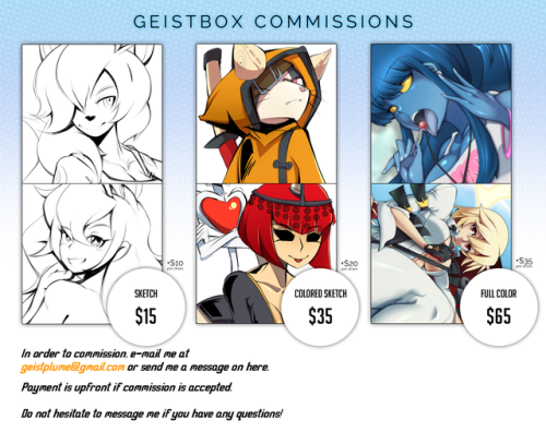 Commissions are open again!These will mostly be...