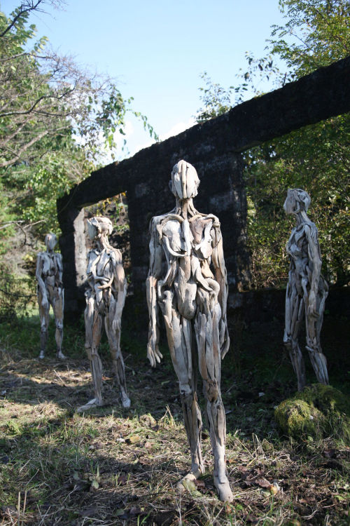 sunderlorn - littlelimpstiff14u2 - Haunting Driftwood Sculptures...