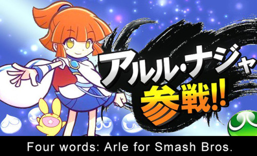 puyoconfessions - Four words - Arle for Smash Bros.(Image...