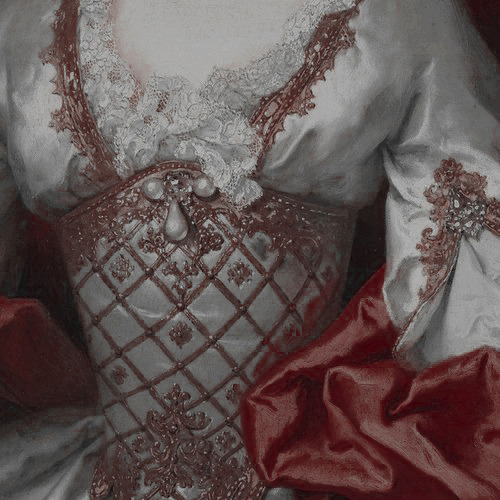 calliophies - art moodboard - red & silver dresses